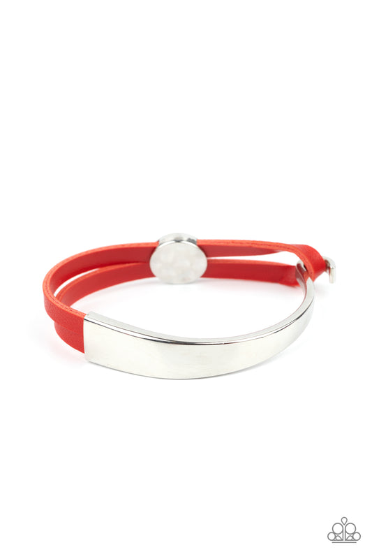 *A Notch Above the Rest* Red Bracelet by Paparazzi Accessories