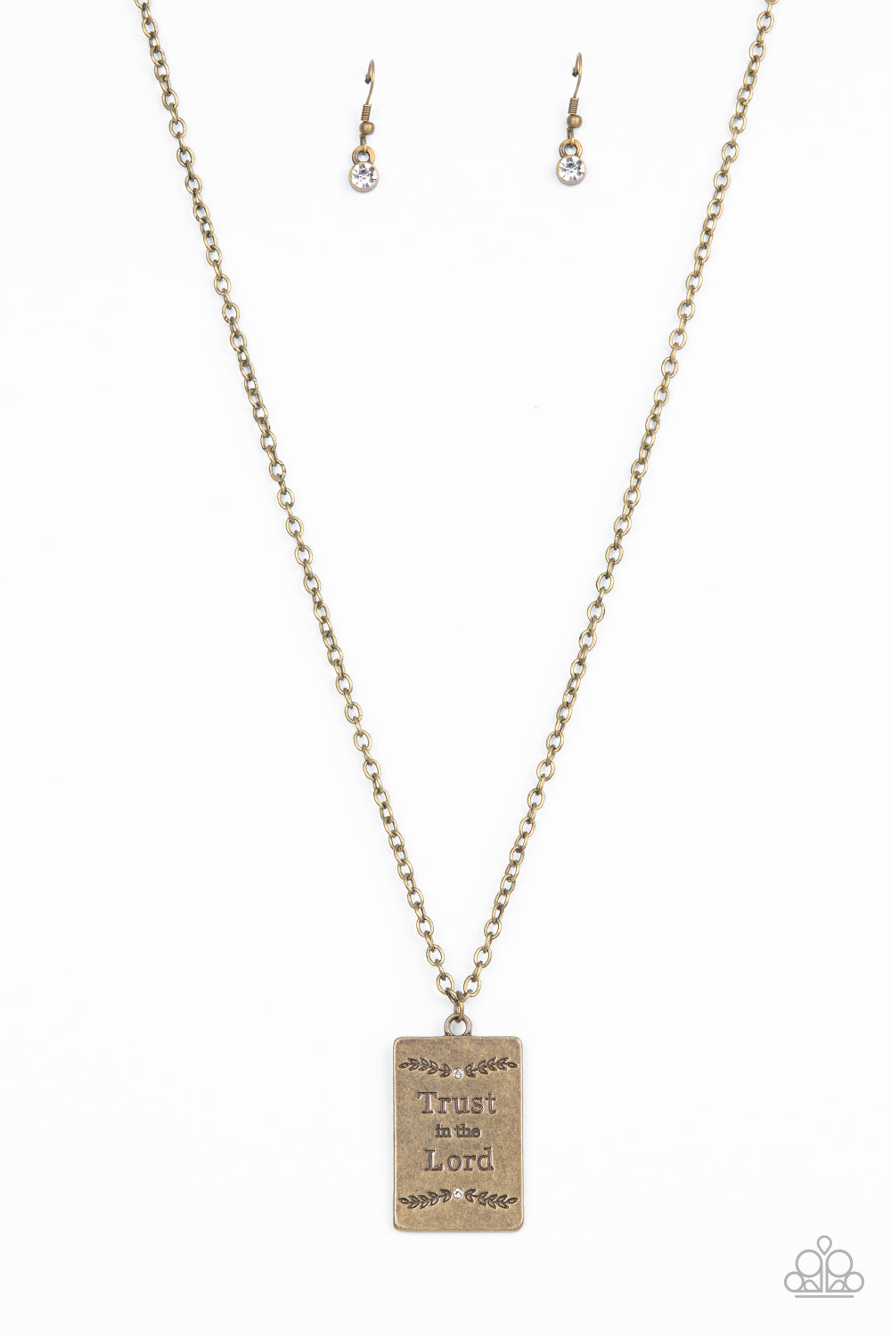 All About Trust Brass Necklace by Paparazzi Accessories