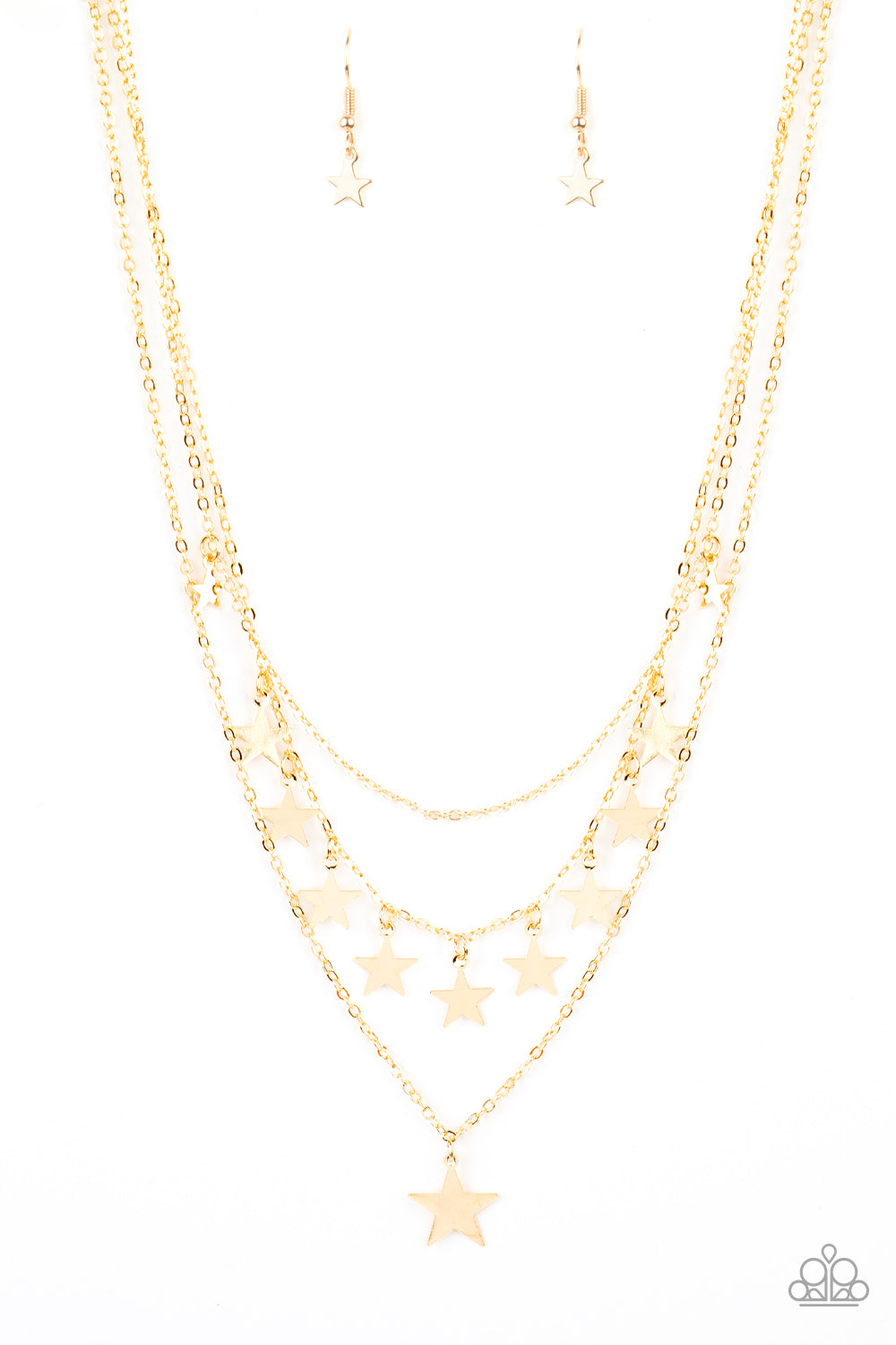 Americana Girl Gold Paparazzi Necklace