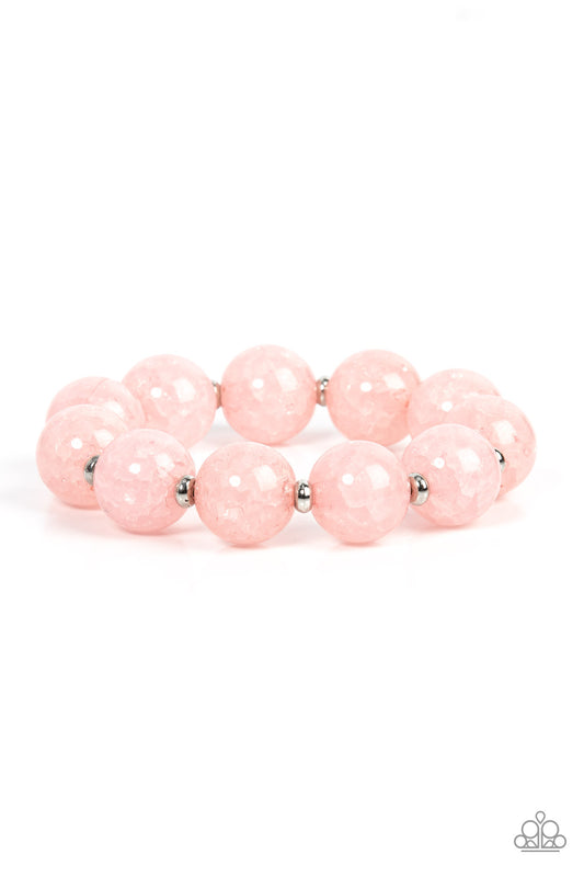 Arctic Affluence Pink Bracelet by Paparazzi Accessories