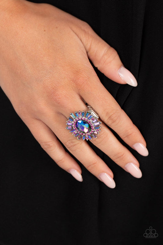 Astral Attitude Pink Ring by Paparazzi Accessories