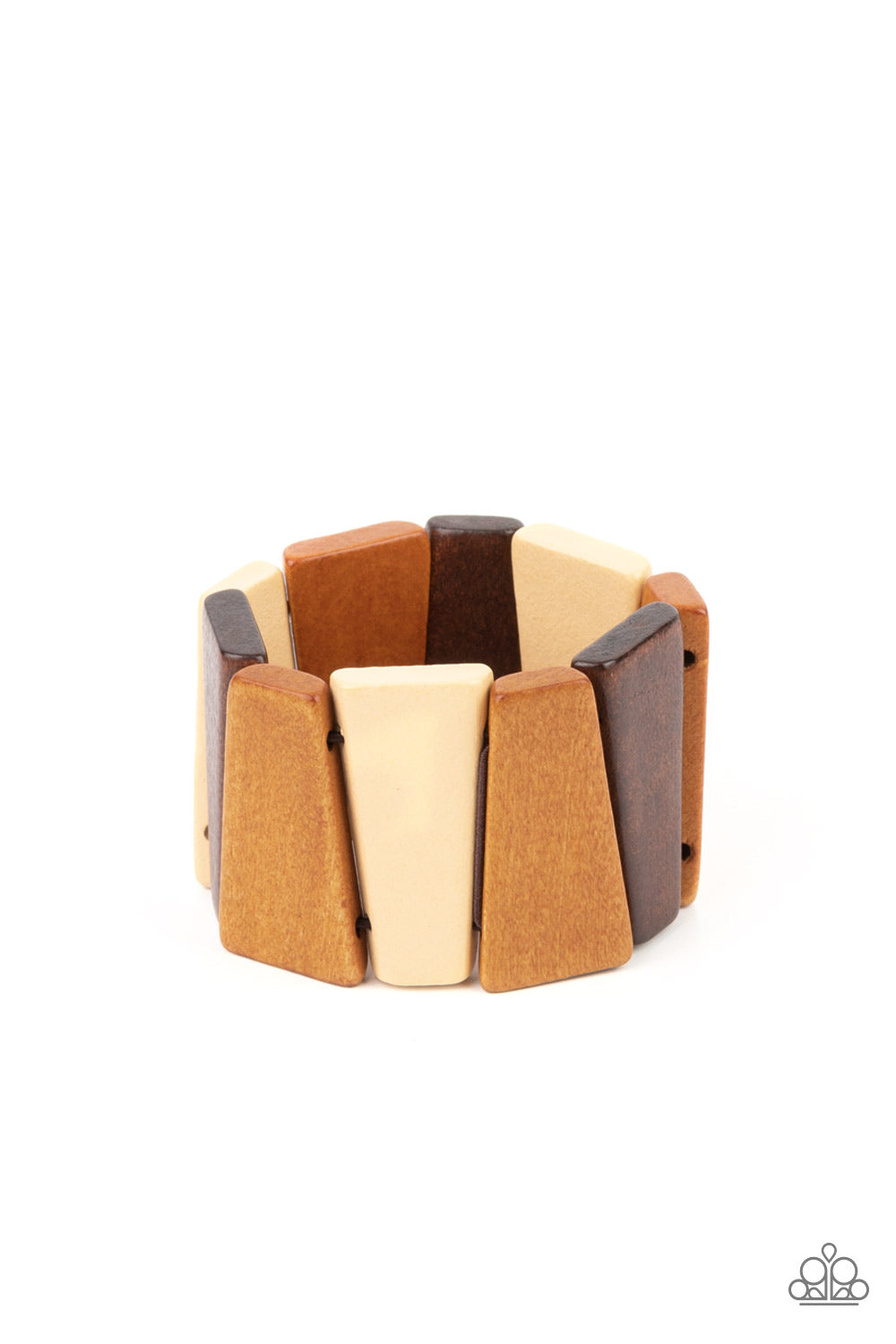 *Paparazzi Bracelet* "Barbados Backdrop" Multi Wooden Bracelet