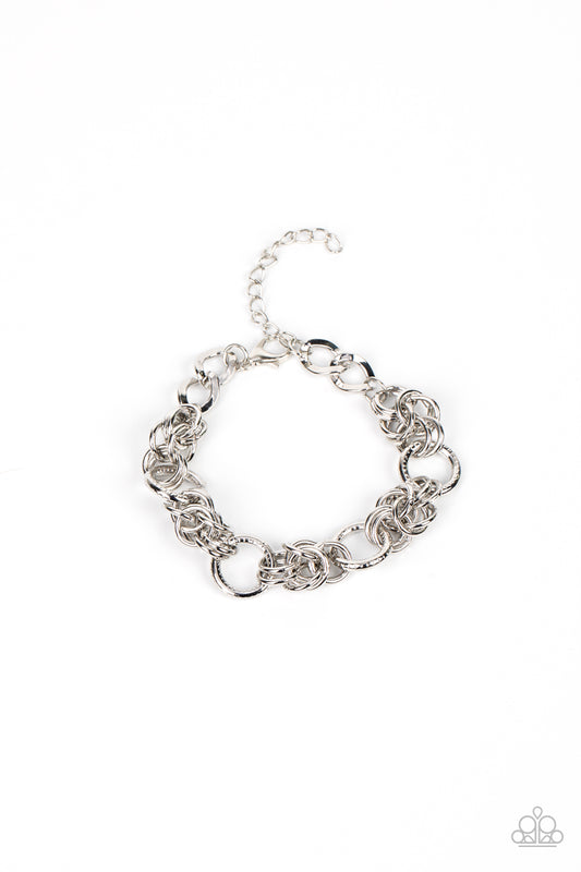 *Paparazzi Bracelet* "Big City Chic" Silver Bracelet