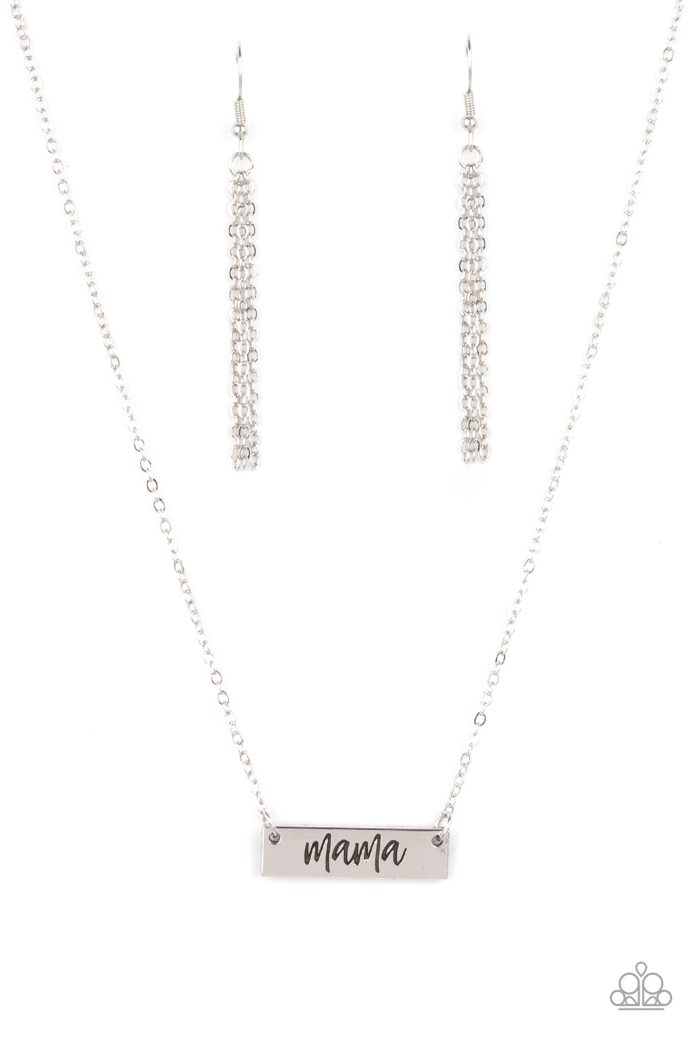 *Paparazzi Necklace* "Blessed Mama" Silver Necklace