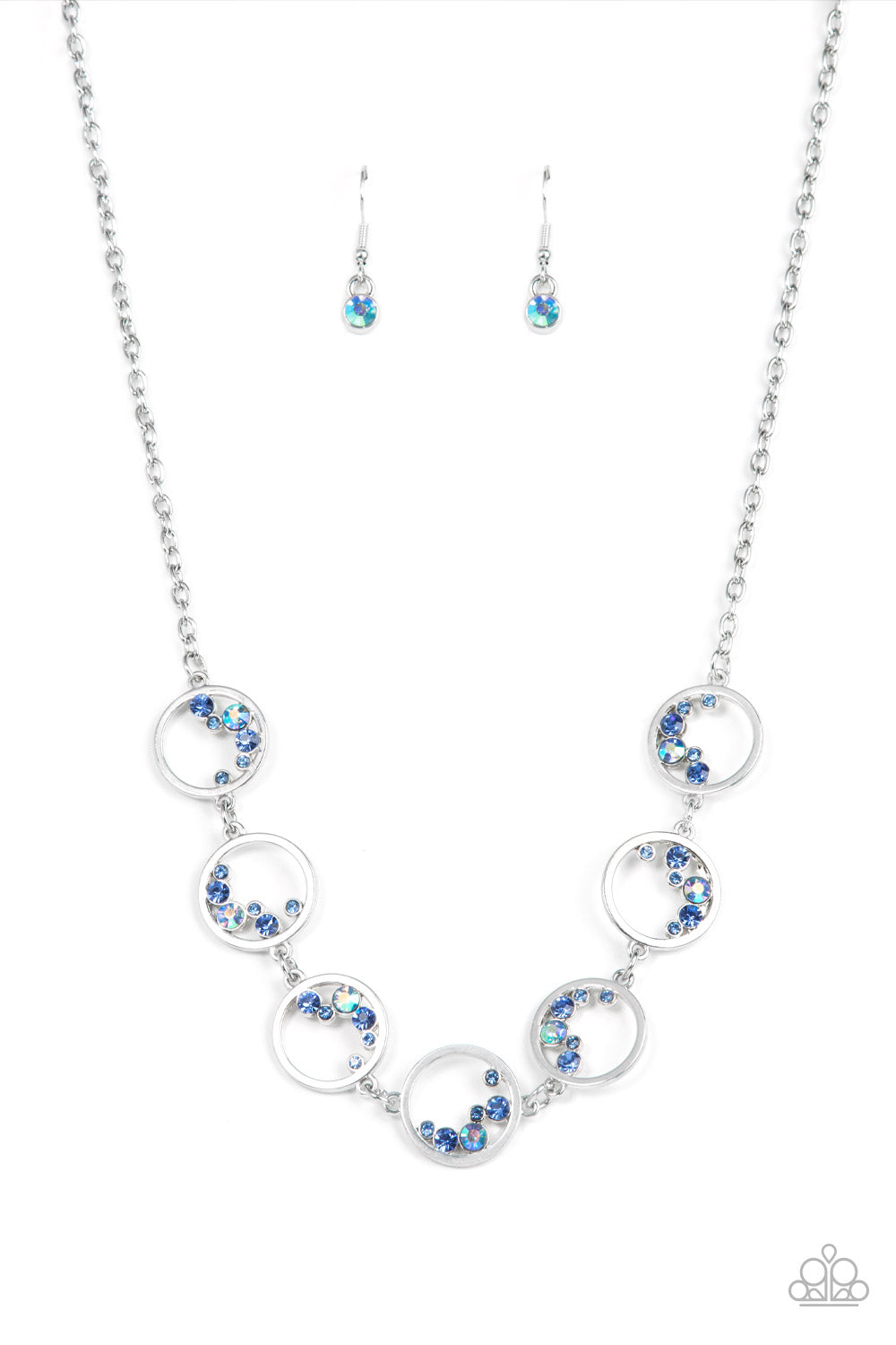 *Paparazzi Necklace* "Blissfully Bubbly" Blue Necklace