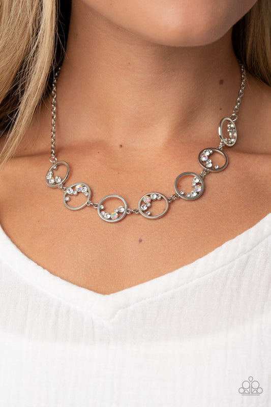 Blissfully Bubbly White Necklace by Paparazzi Accessories