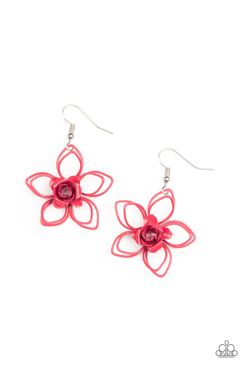 *Paparazzi Earrings* "Botanical Bonanza" Pink Earrings