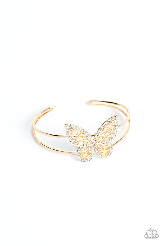 Butterfly Bella Gold Bracelet by Paparazzi Accessories