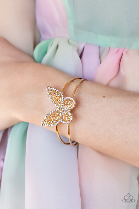 Butterfly Bella Gold Bracelet by Paparazzi Accessories