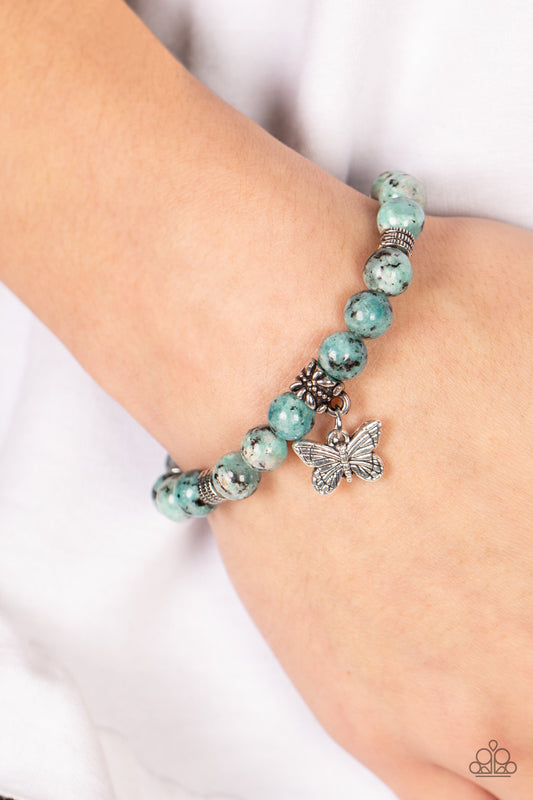 *Paparazzi Bracelet* "Butterfly Nirvana" Blue Urban Bracelet