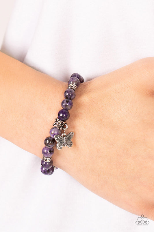 *Paparazzi Bracelet* "Butterfly Nirvana" Purple Urban Bracelet