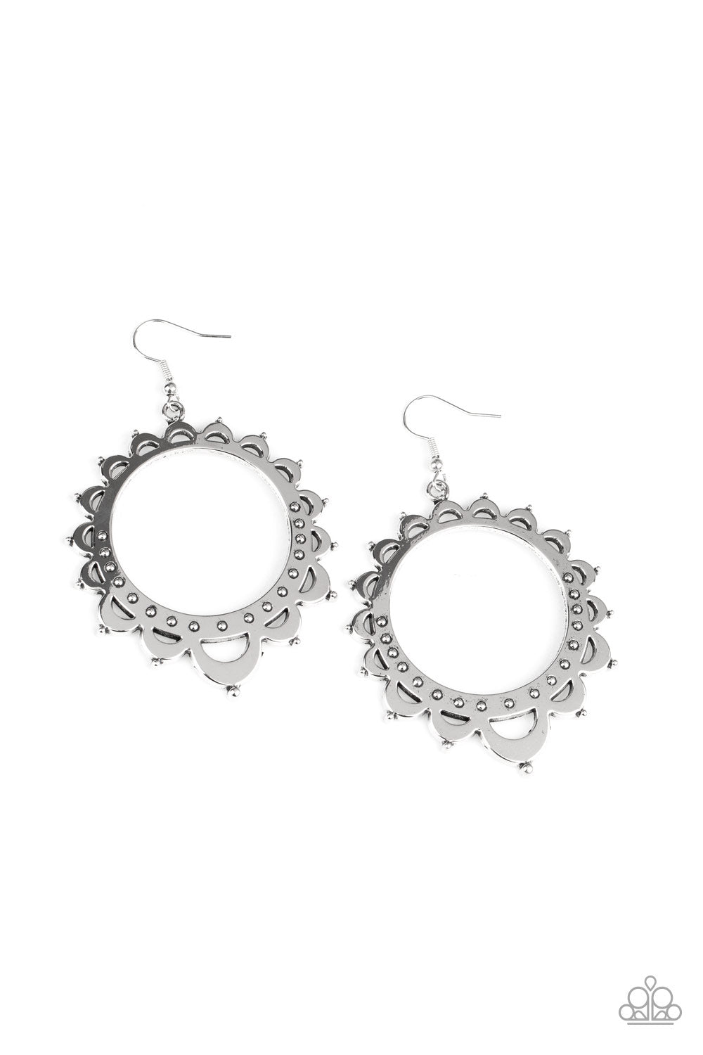 Casually Capricious Silver Earrings by Paparazzi Accessories