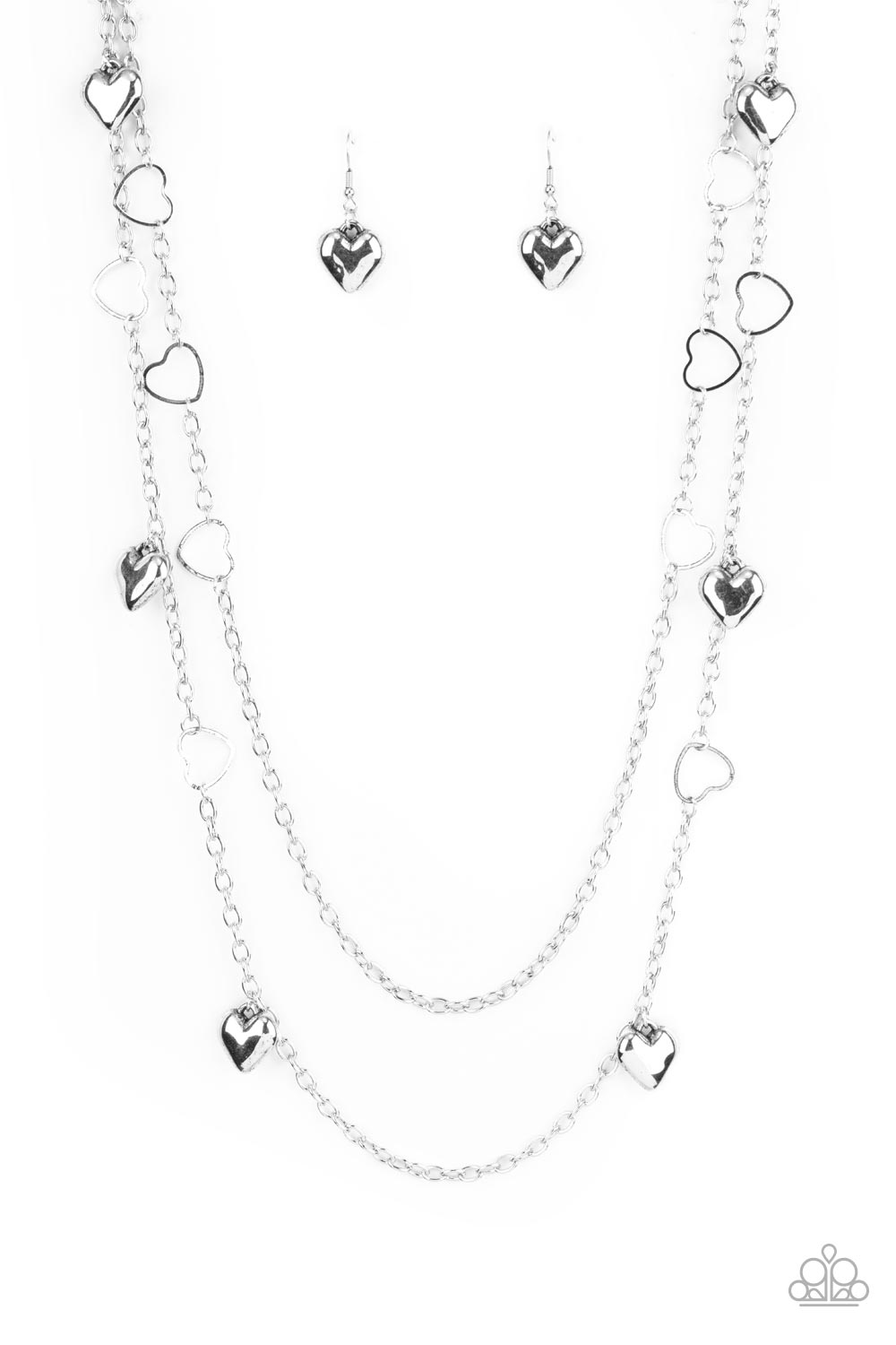 *Paparazzi Necklace* Chicly Cupid Silver Necklace