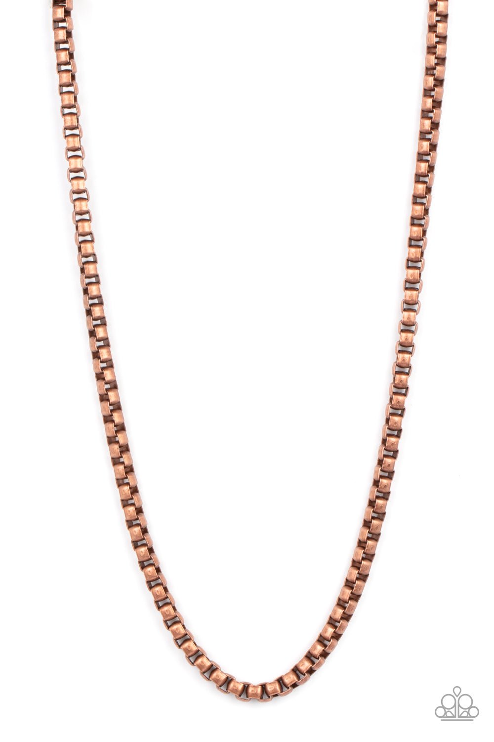 *Paparazzi Men's Necklace* "Combat Zone" Copper Necklace