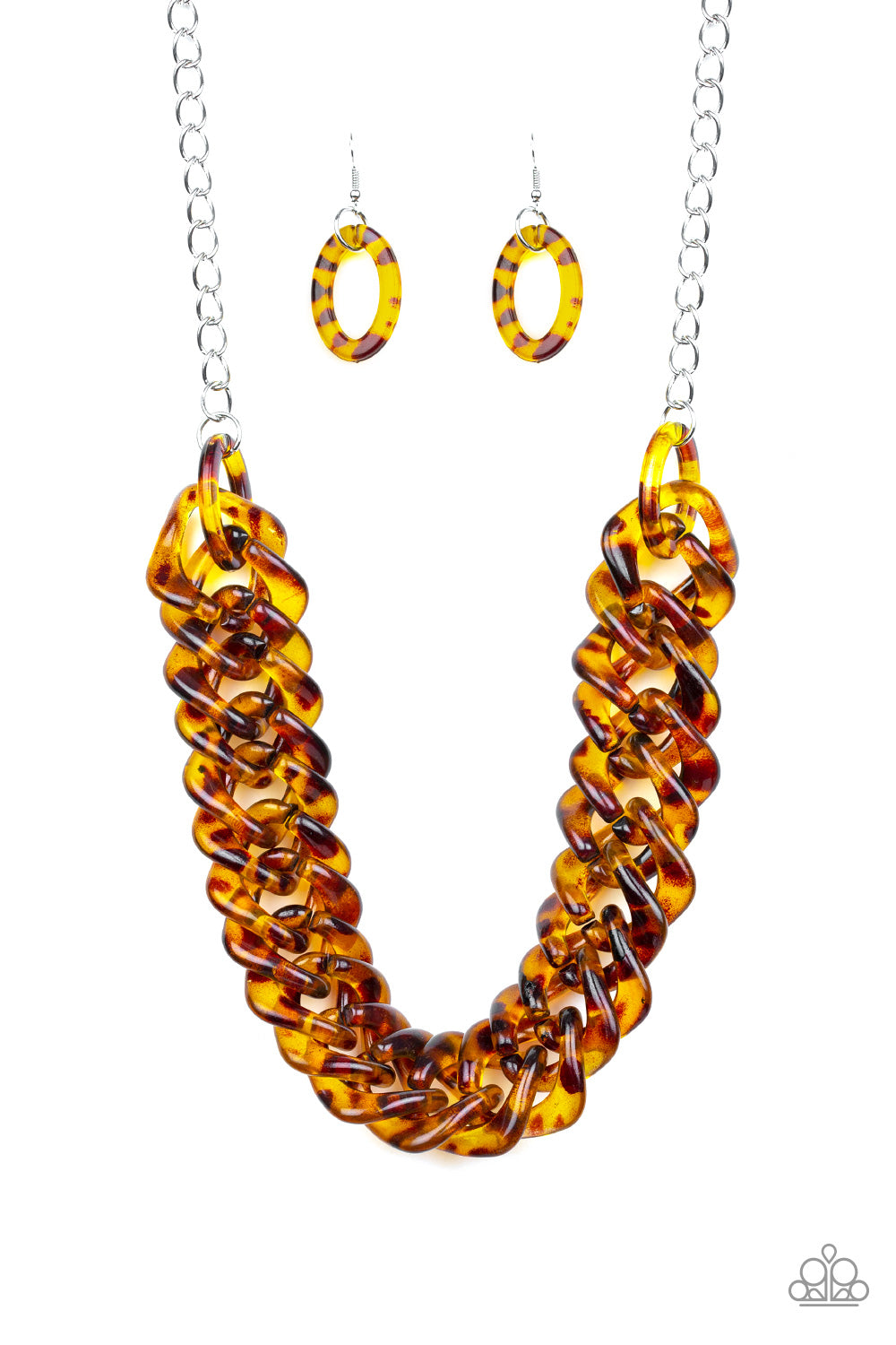 Comin' In HAUTE Brown Acrylic Necklace by Paparazzi Accessories