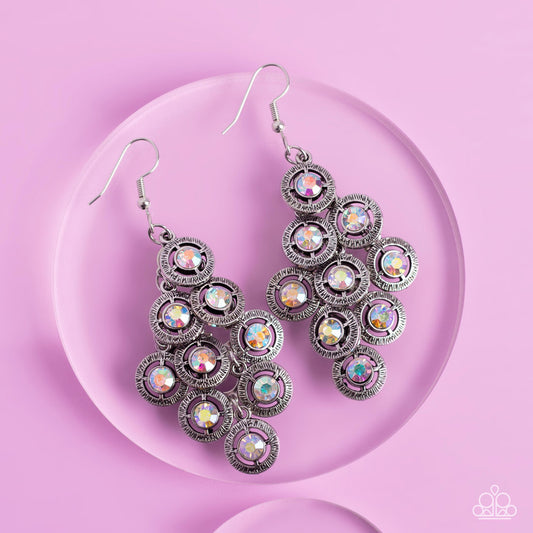 Constellation Cruise Multi Iridescent Earrings by Paparazzi Accessories