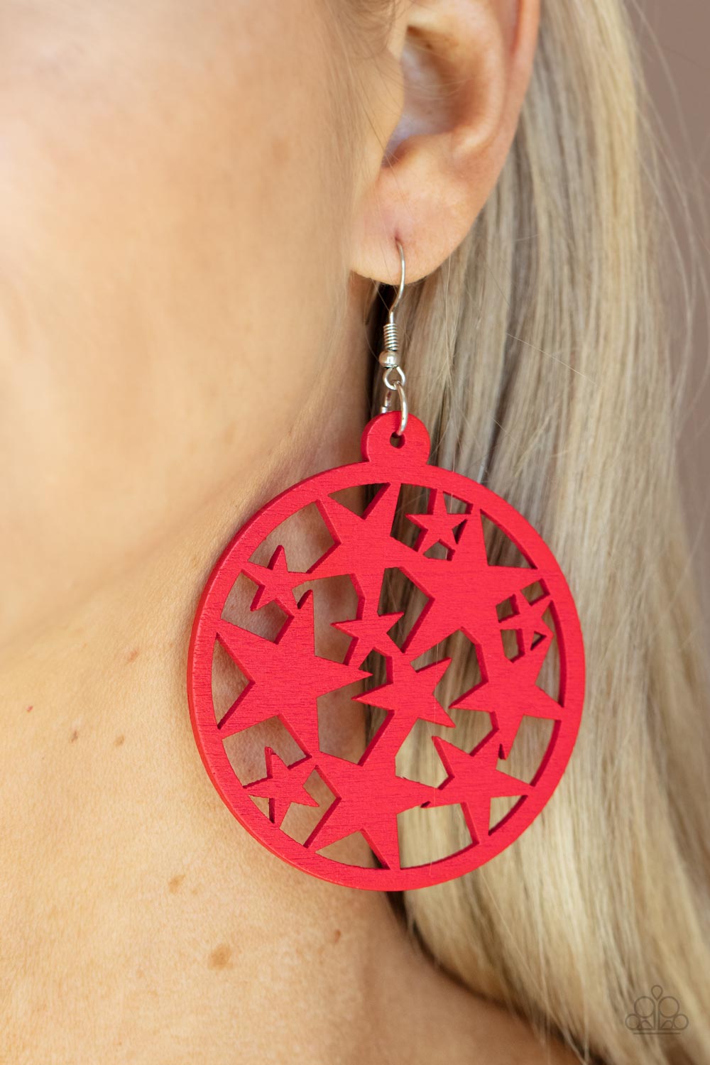 *Paparazzi Earrings*"Cosmic Paradise" Red Earring