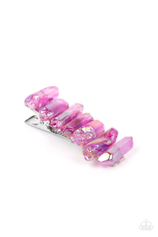 *Paparazzi Hair Accessories* "Crystal Caves" Purple Hair Clip