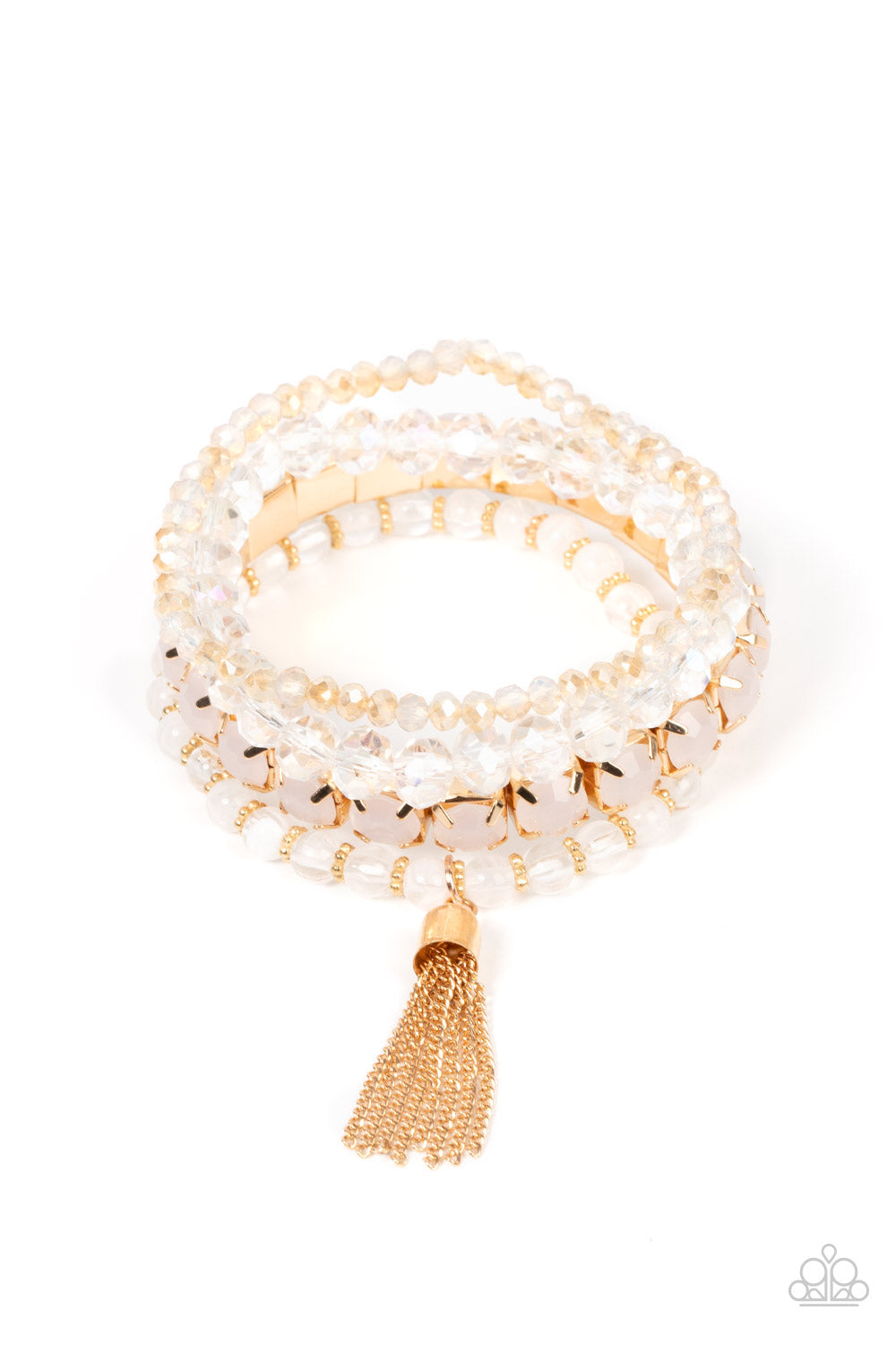 *Paparazzi Bracelet* "Day Trip Trinket" Gold Bracelet