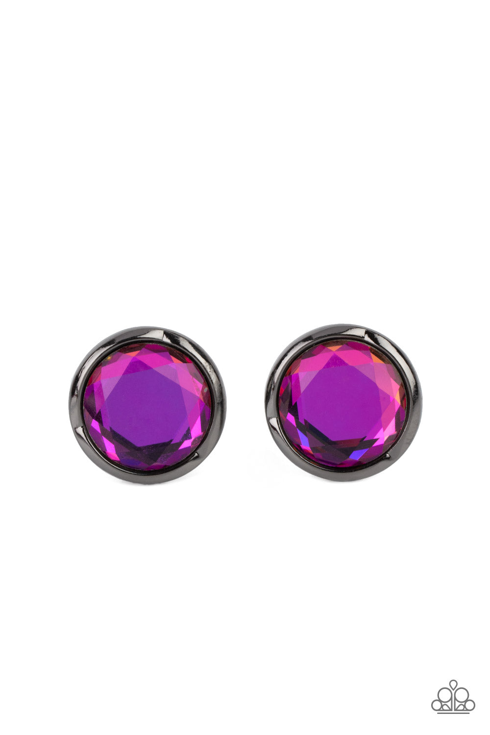 *Paparazzi Earrings* "Double-Take Twinkle" Multi Oil Spill Post Earrings