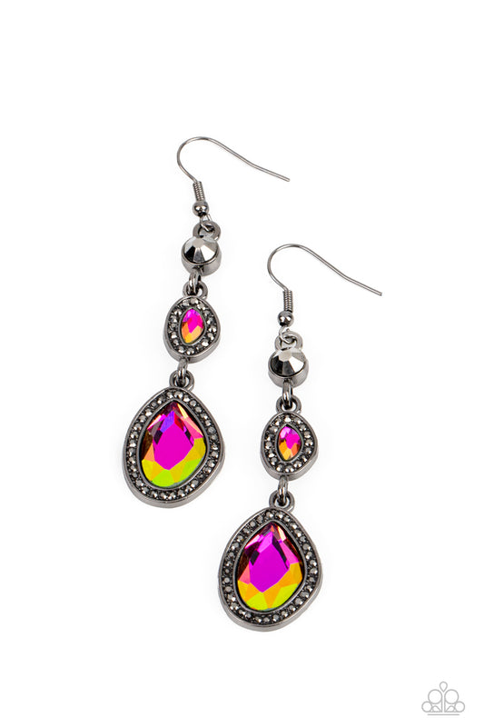 Dripping Self-Confidence Multi Oil Spill Earrings by Paparazzi Accessories