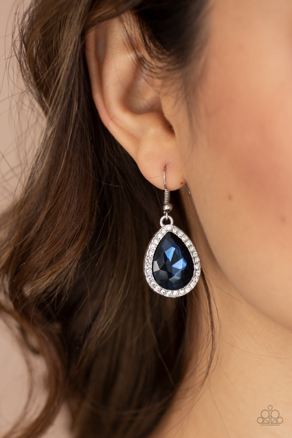 Paparazzi Accessories: Dripping With Drama Blue Earrings