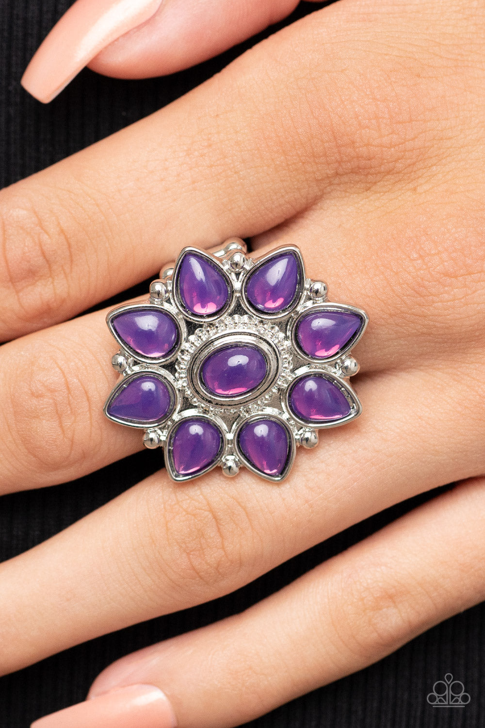 Enchanted Orchard Purple Ring by Paparazzi Accessories