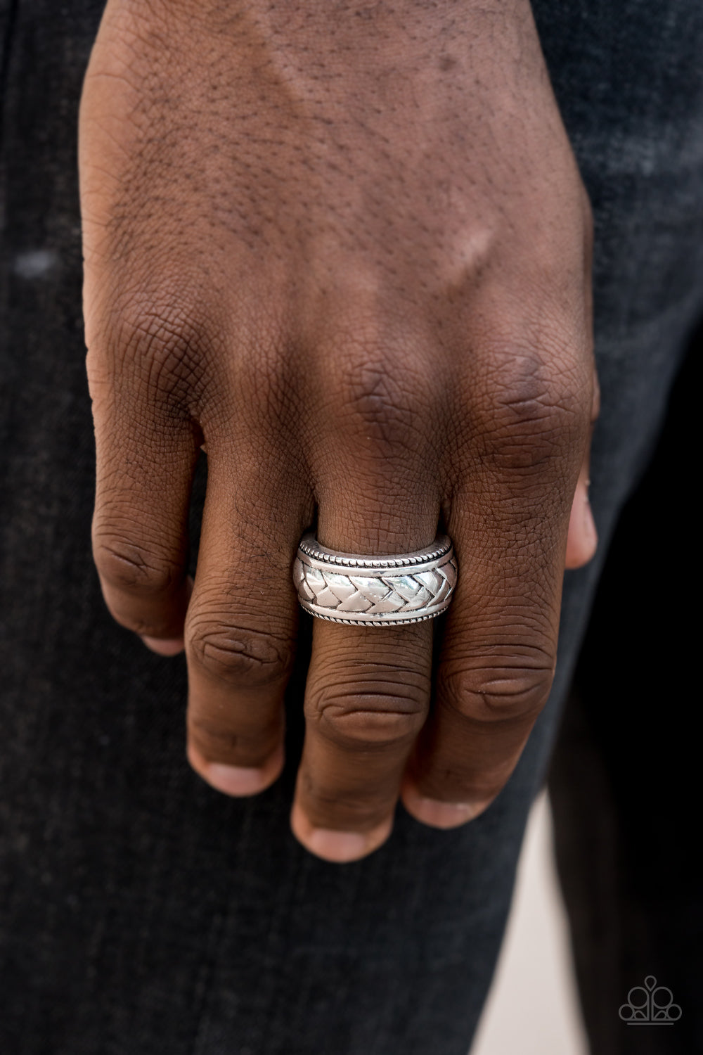 *Paparazzi Men's Rings* " Field Artillery" Silver Ring