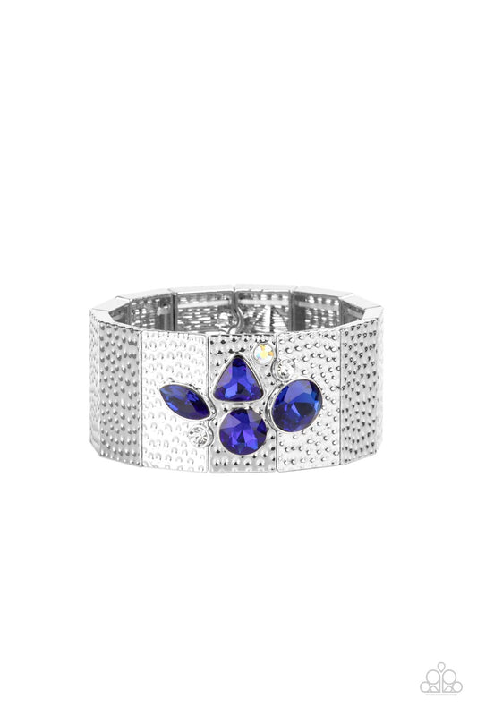 Flickering Fortune Blue Bracelet by Paparazzi Accessories