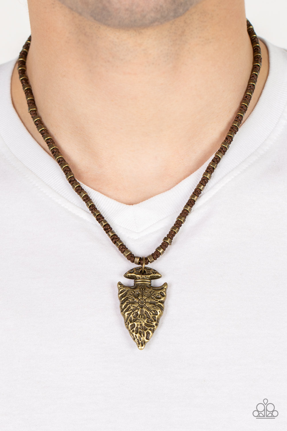 *Paparazzi Urban Necklace* "Get Your ARROWHEAD in the Game" Brass Urban Necklace