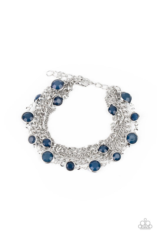 Paparazzi Accessories: Glossy Goddess Blue Bracelet