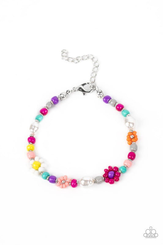 Groovy Gerberas Pink Seed Bead Bracelet by Paparazzi Accessories