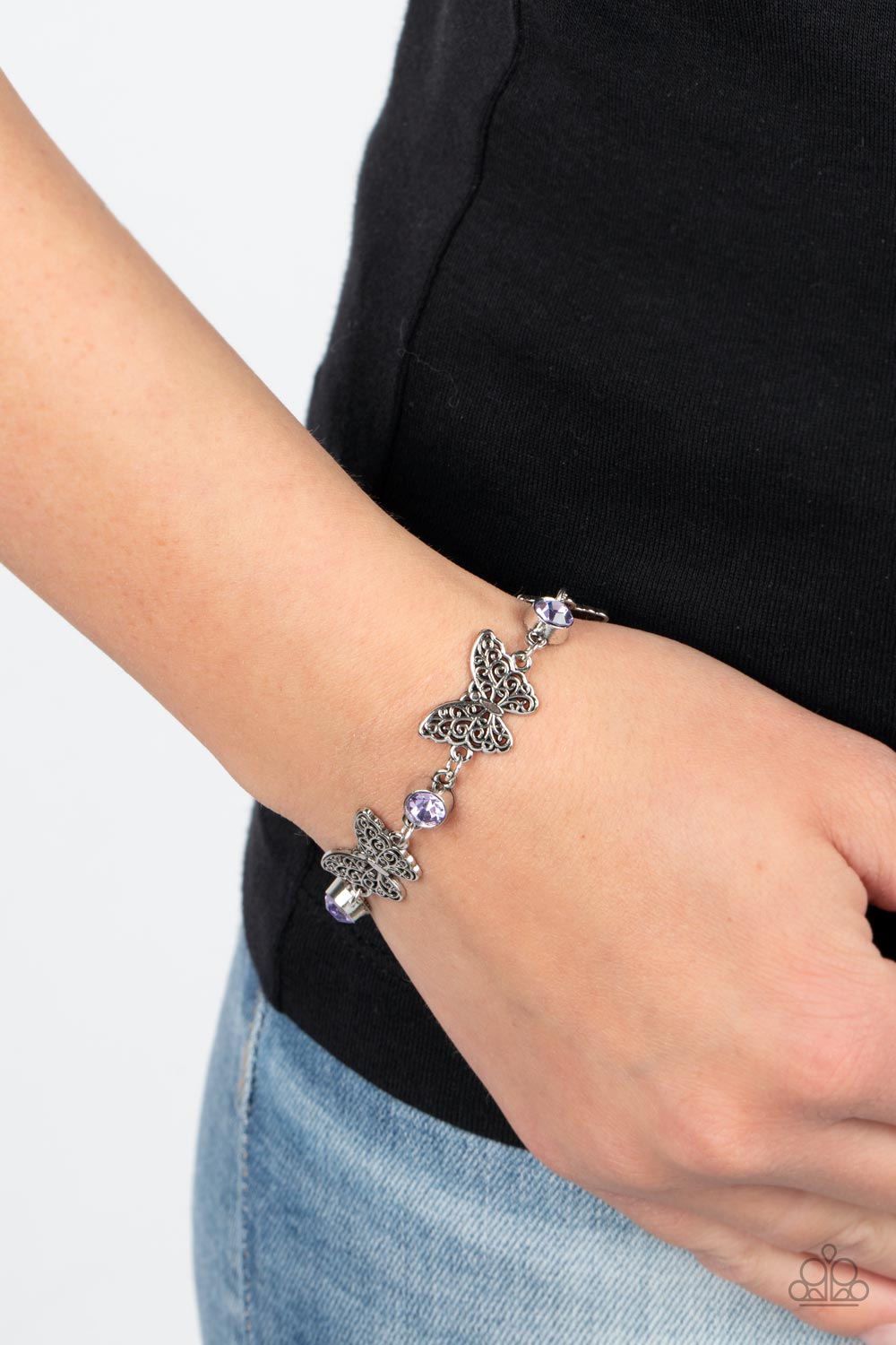 Has a WING to It Purple Bracelet by Paparazzi Accessories