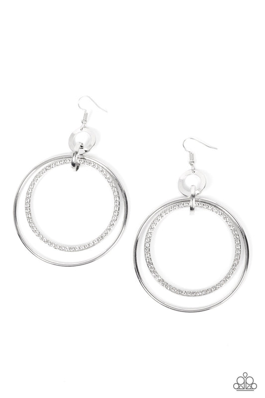 Haute Hysteria White Earrings by Paparazzi Accessories