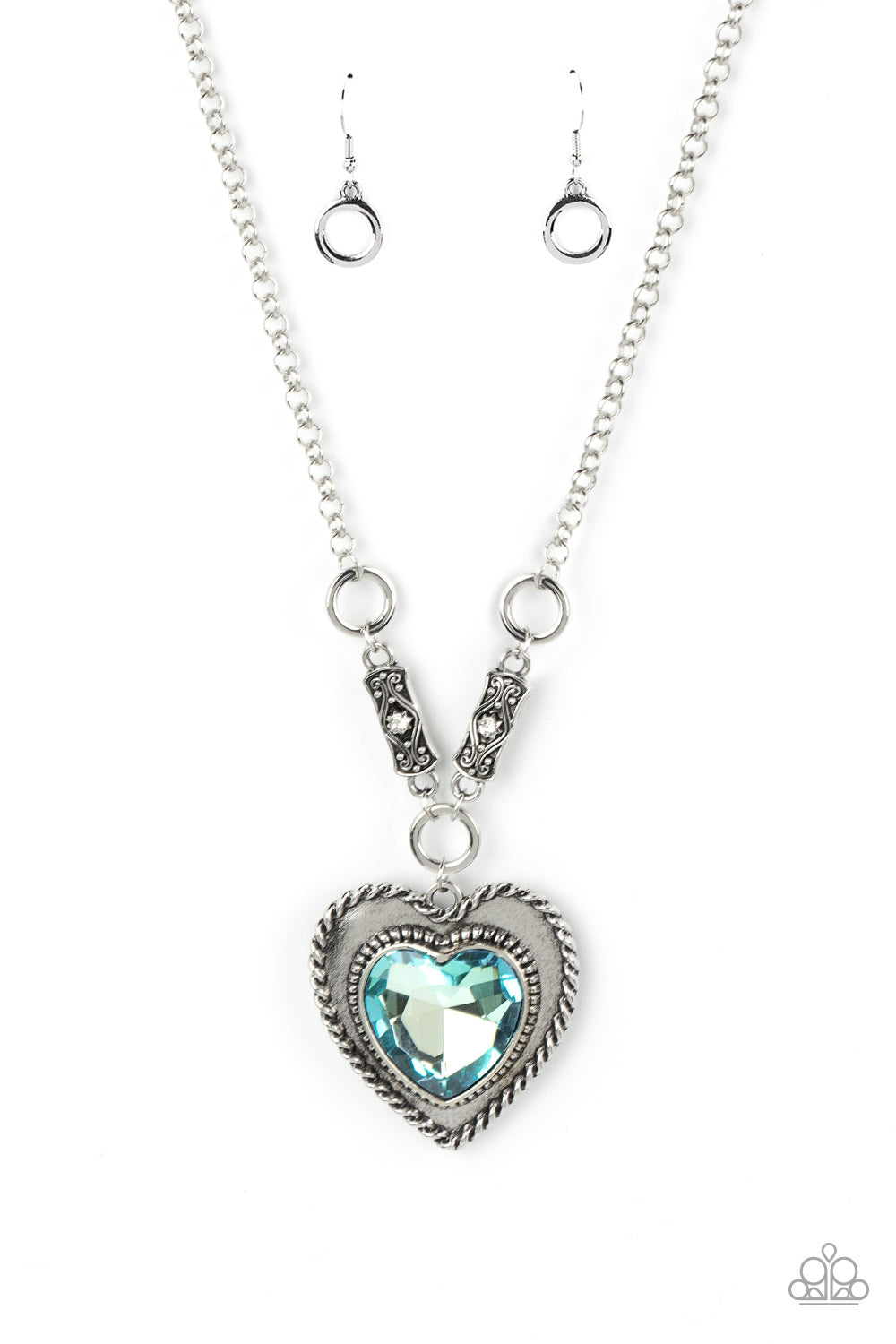 "Heart Full of Fabulous" Blue Necklace by Paparazzi Accessories