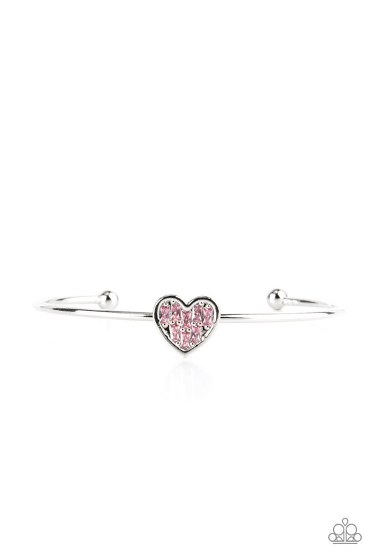 Heart of Ice Pink Bracelet by Paparazzi Accessories