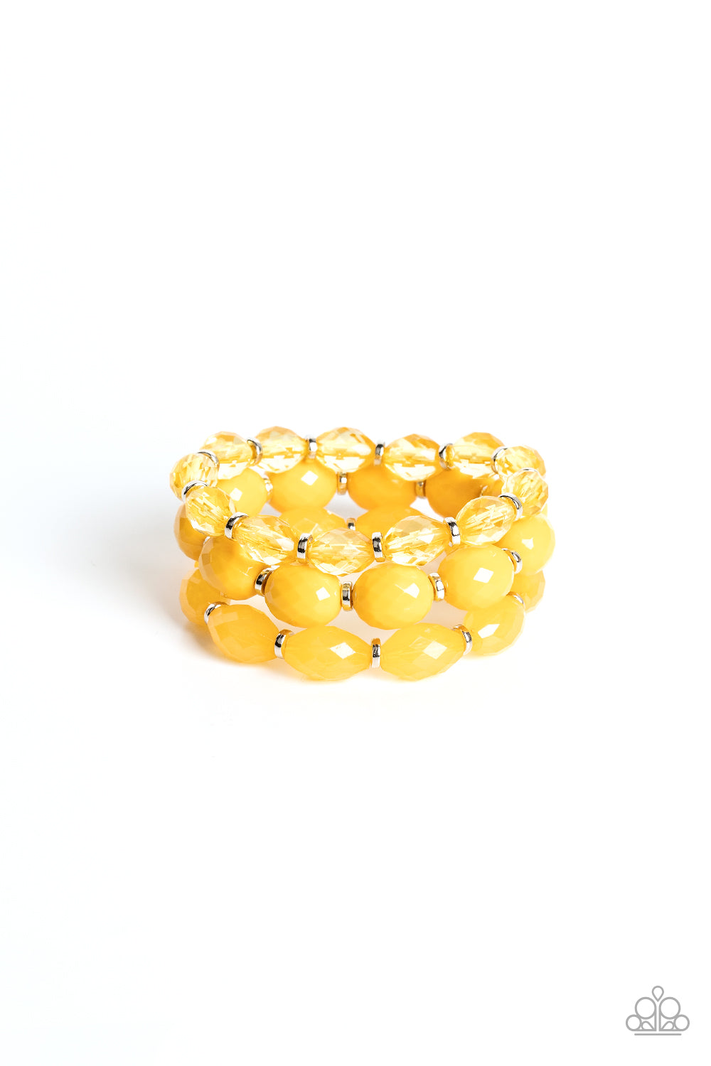 High Tide Hammock Yellow Bracelet by Paparazzi Accessories