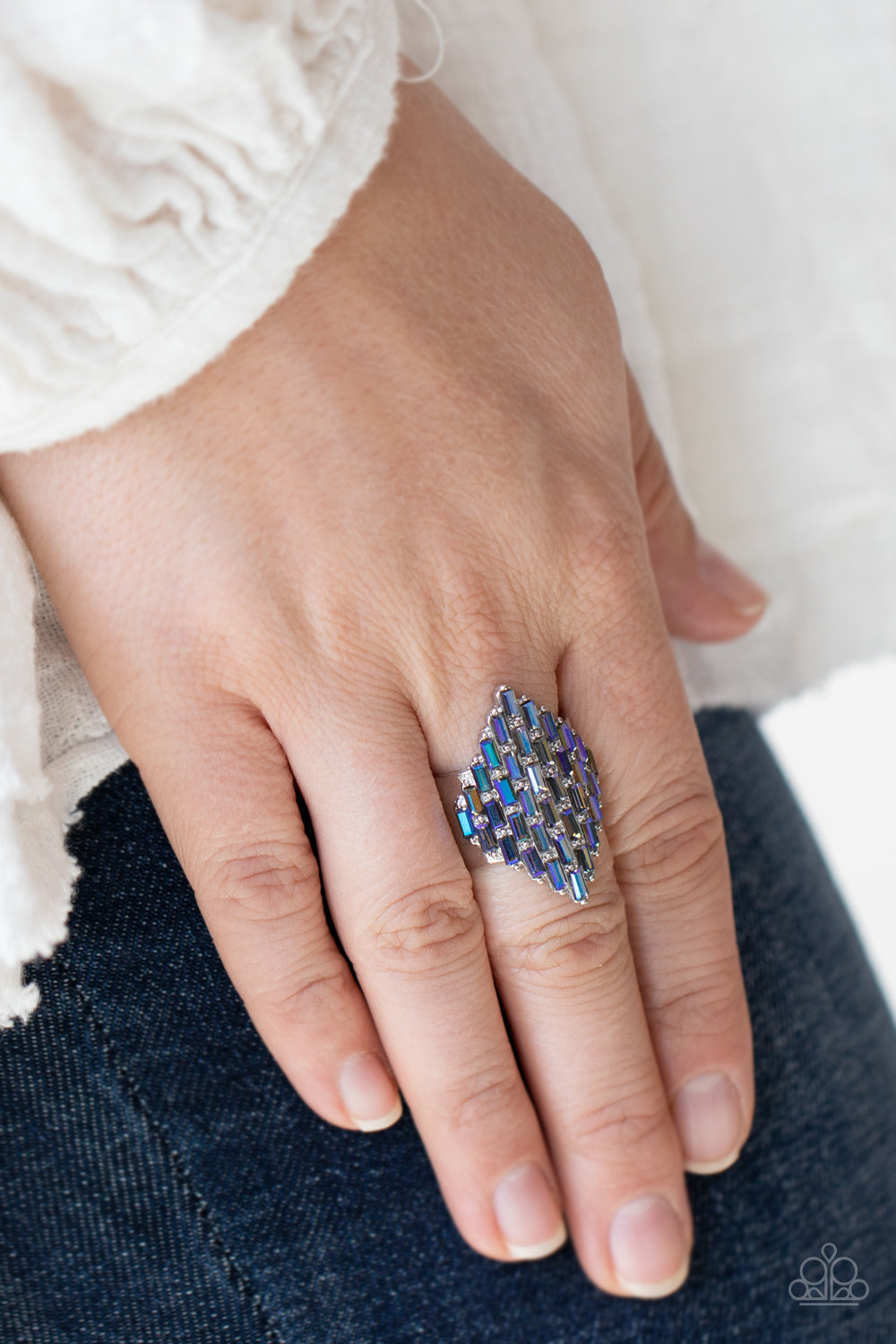 *Paparazzi Ring* "Hive Hustle" Blue UV Shimmer Ring