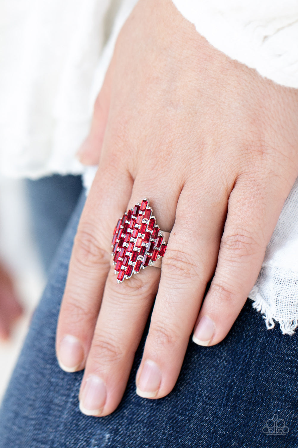 *Paparazzi Accessories* "Hive Hustle" Red Ring