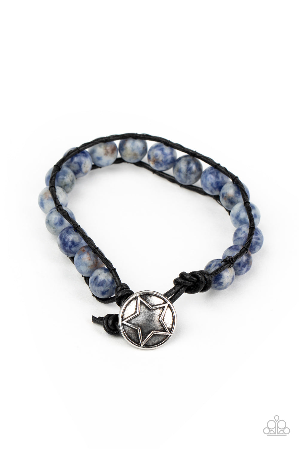 Paparazzi Accessories Bracelet: Homespun Stones- Blue Bracelet