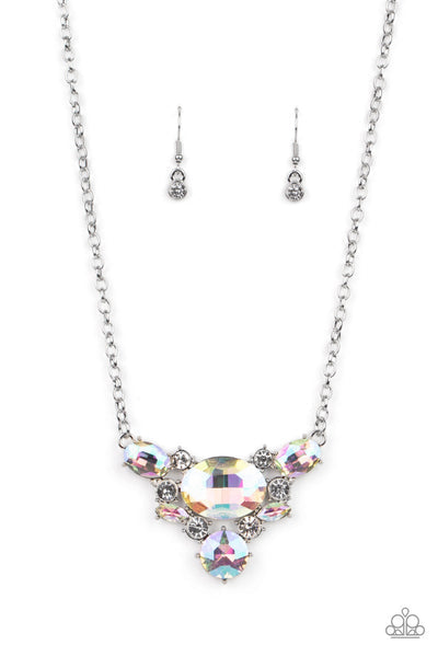 *Paparazzi Necklace* "Cosmic Coronation" Multi Iridescent UV Shimmer Necklace