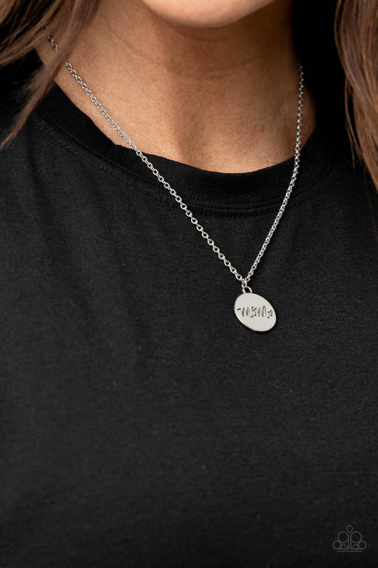 *Paparazzi Necklace* "The Cool Mom" Silver Necklace