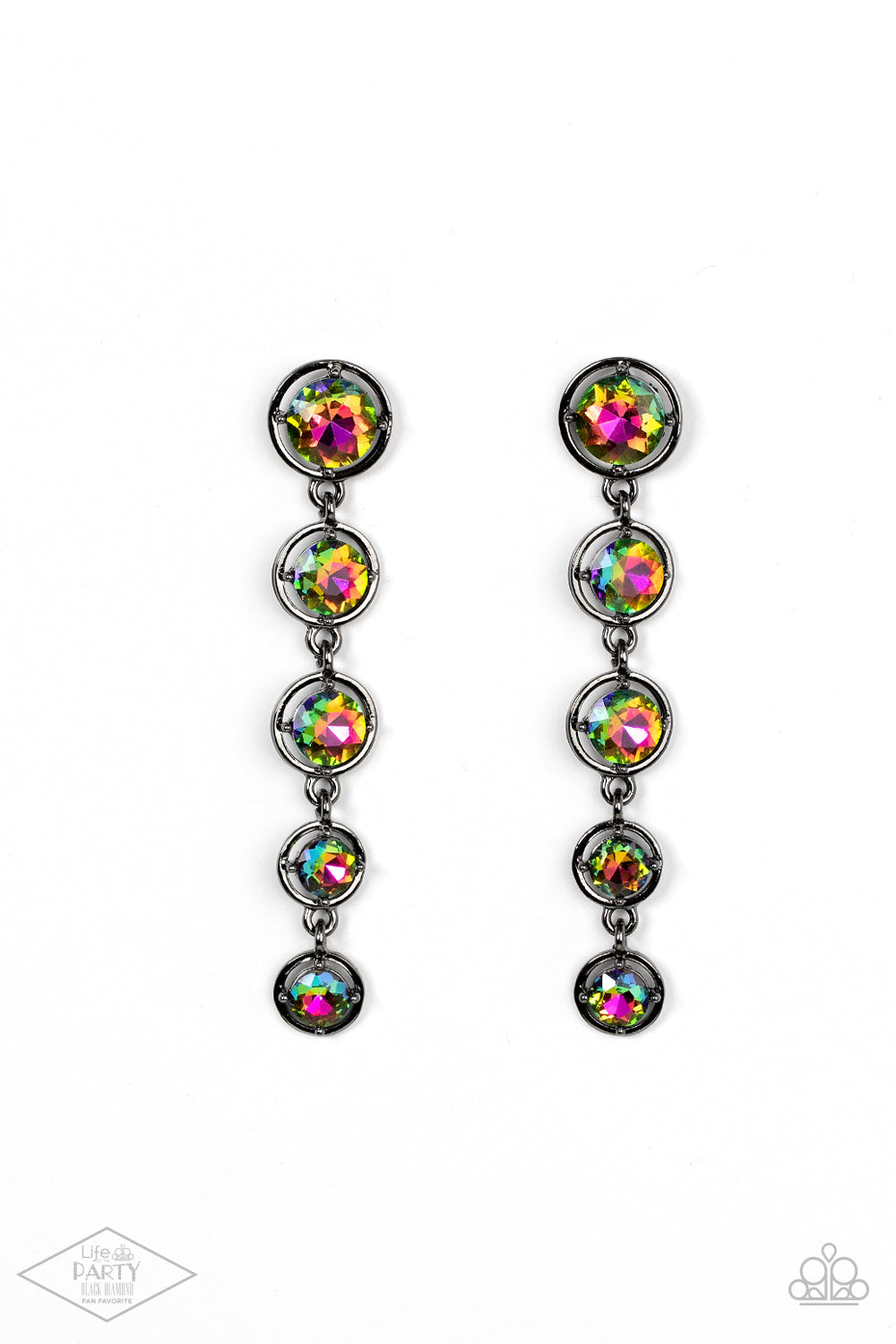 *Paparazzi Earrings* "Dripping' In Starlight" Multi Post Earrings