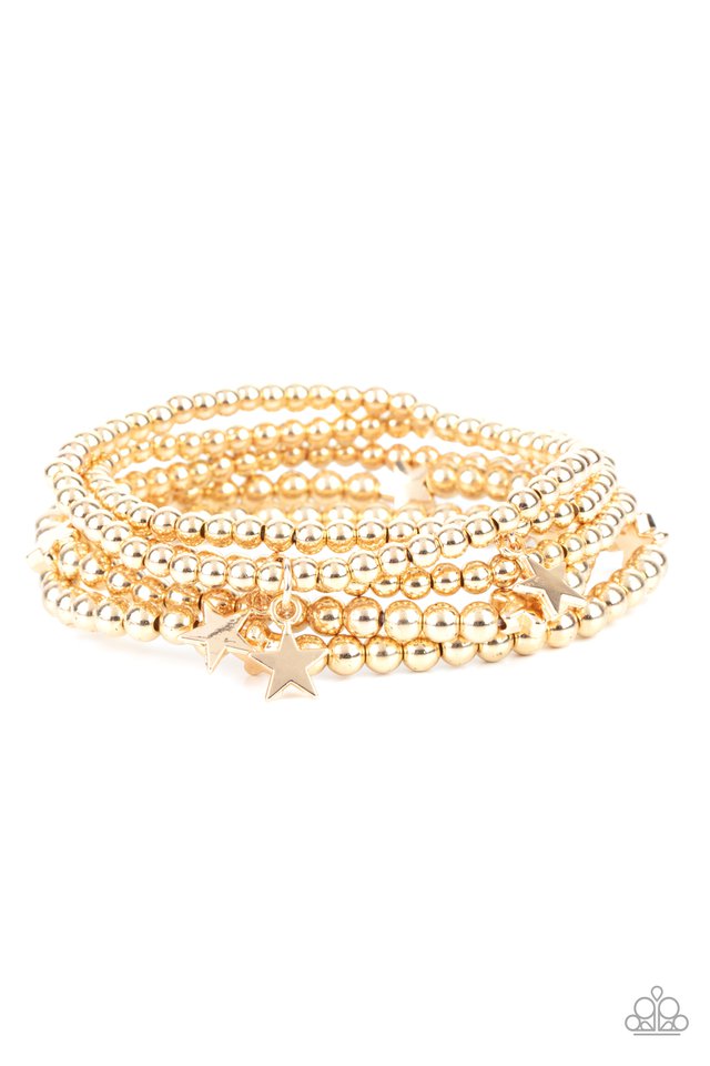 *Paparazzi Bracelet* American All-Star Gold Bracelet