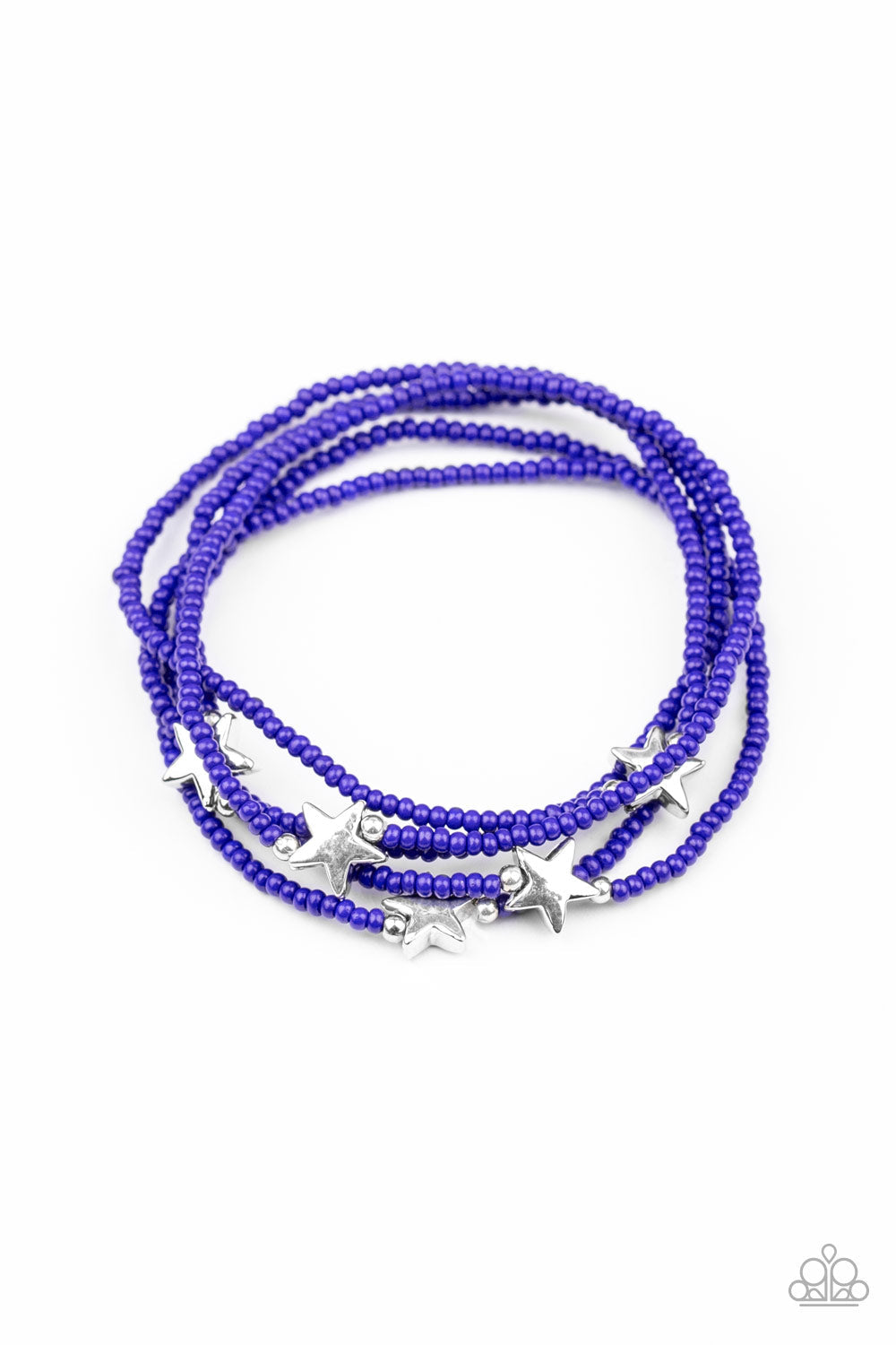 *Paparazzi Bracelet* Pretty Patriotic Blue Bracelet