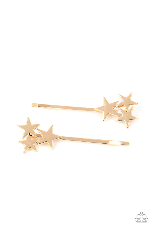 *Paparazzi Hair Accessories* "Suddenly Starstruck" Gold Hair Clip