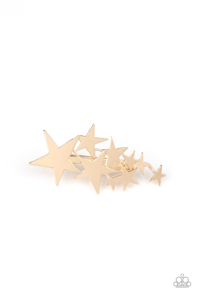 She STAR-ted It! -Gold Hair Clip- Paparazzi Accessories