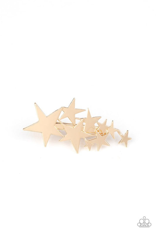 She STAR-ted It! -Gold Hair Clip- Paparazzi Accessories