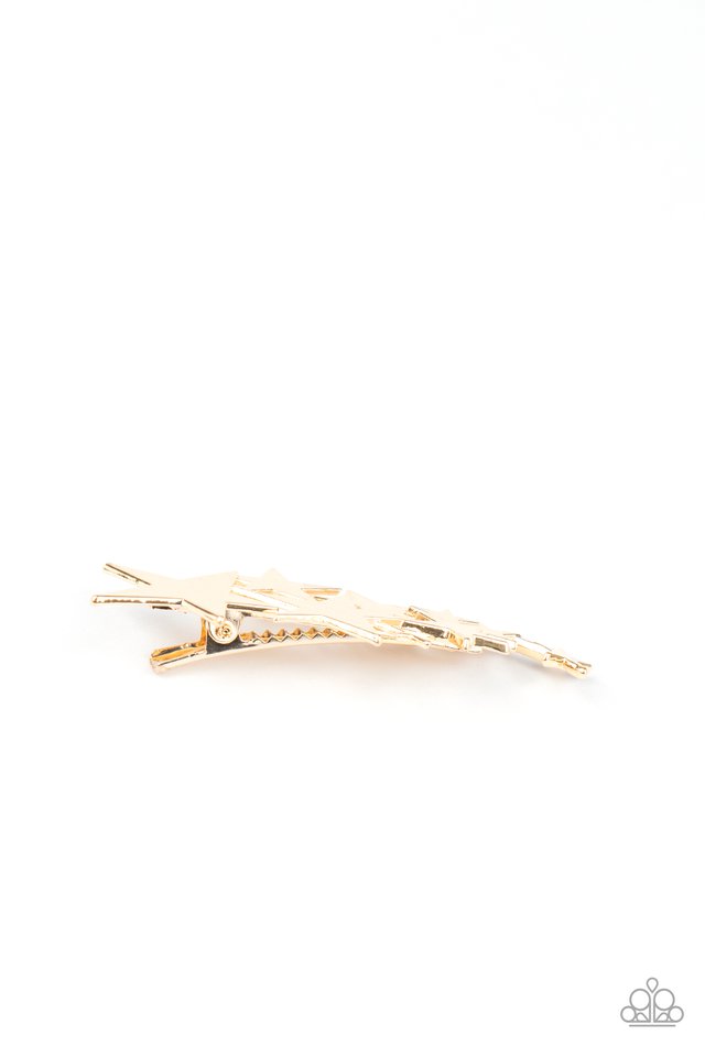 She STAR-ted It! -Gold Hair Clip- Paparazzi Accessories