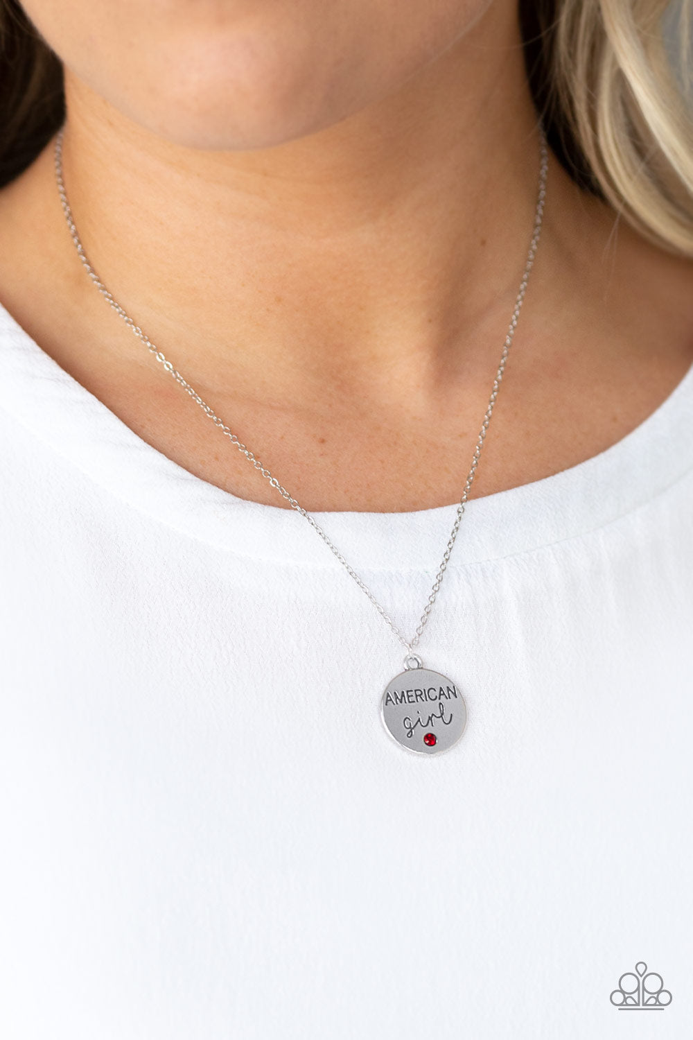 Paparazzi Accessories Necklace: American Girl - Red Necklace 4th of July Perfection